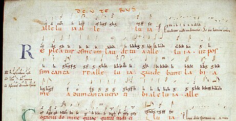 Abtei Saint Bénigne, Dijon, Ende des 10. Jh. Französische Neumen (Wilhelm von Dijon)